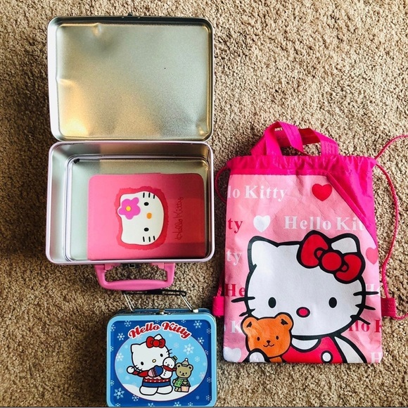 Hello Kitty Lunch Tins, Notepad, Drawstring bag - Picture 6 of 16